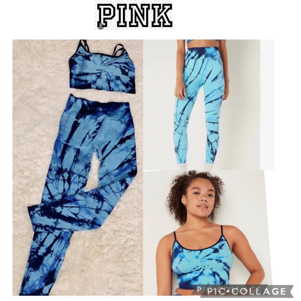 2 Piece Victoria’s Secret Pink SEAMLESS HIGH-WAIST LEGGINGS + Top